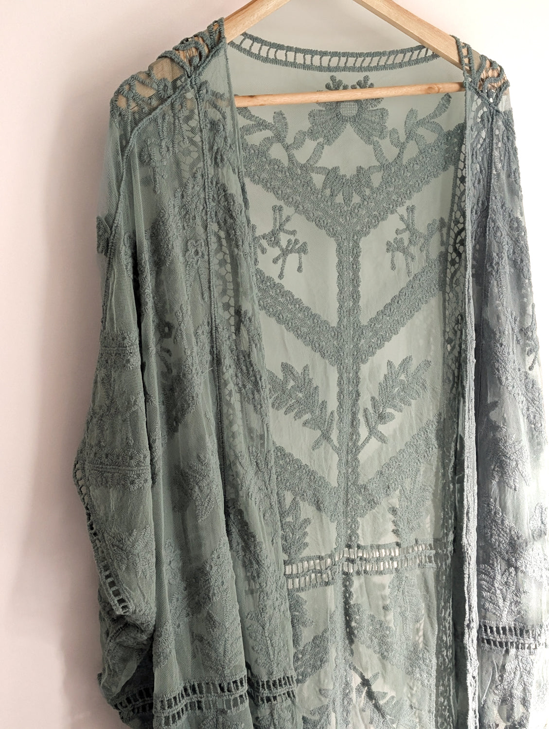 Embroidered Mesh Kimono - Various - Boho Buffalo Accessories