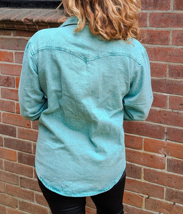 Jade Denim Shacket (S-3XL)
