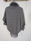 Grey Fringe Shawl o/s