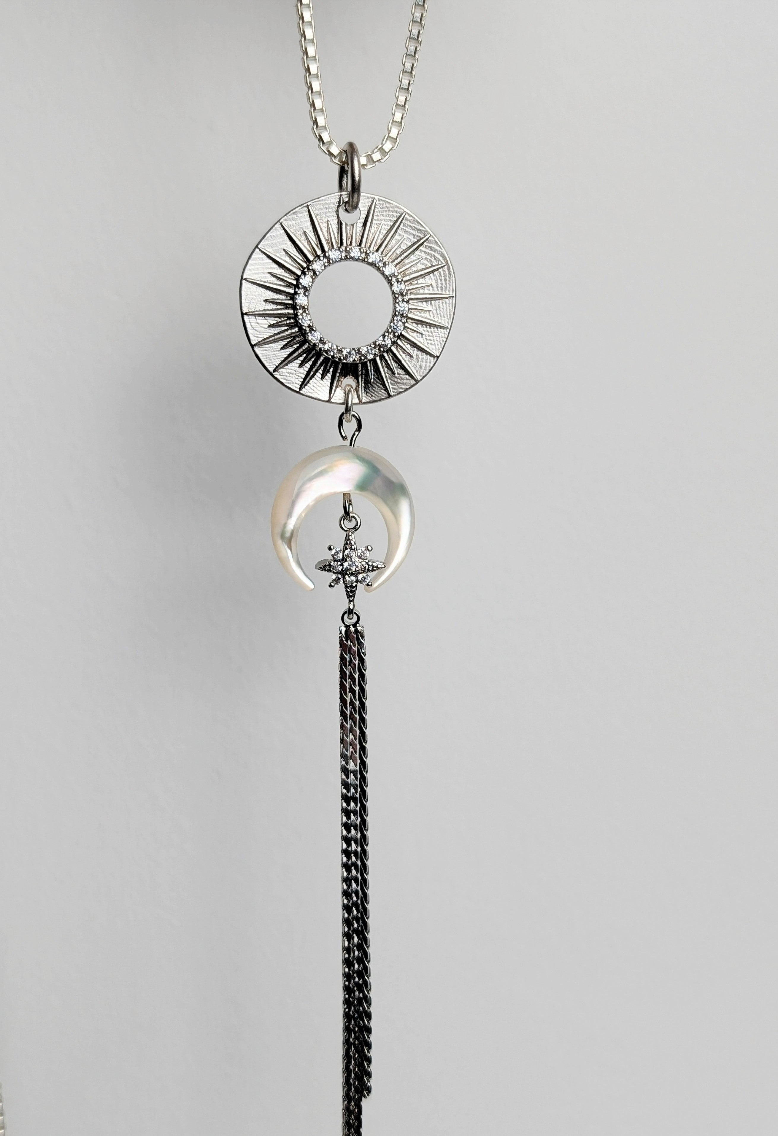 Long Cosmic Tassel Necklace - Boho Buffalo Accessories