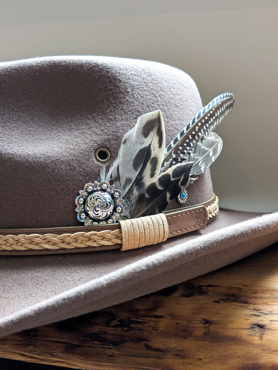 Brown Western Concho Hat display picture 3