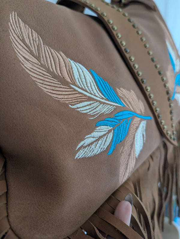 Feather Fringe Bag