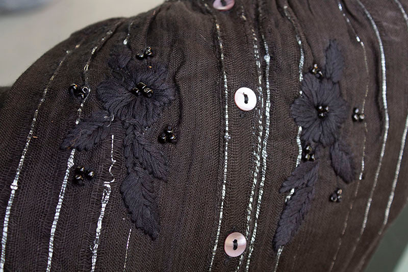 Black Boho Dress M/L
