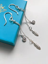 Feather Earrings Sterling Silver