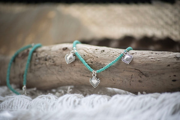 Tripple Arrow Turquoise Necklace - Boho Buffalo Accessories