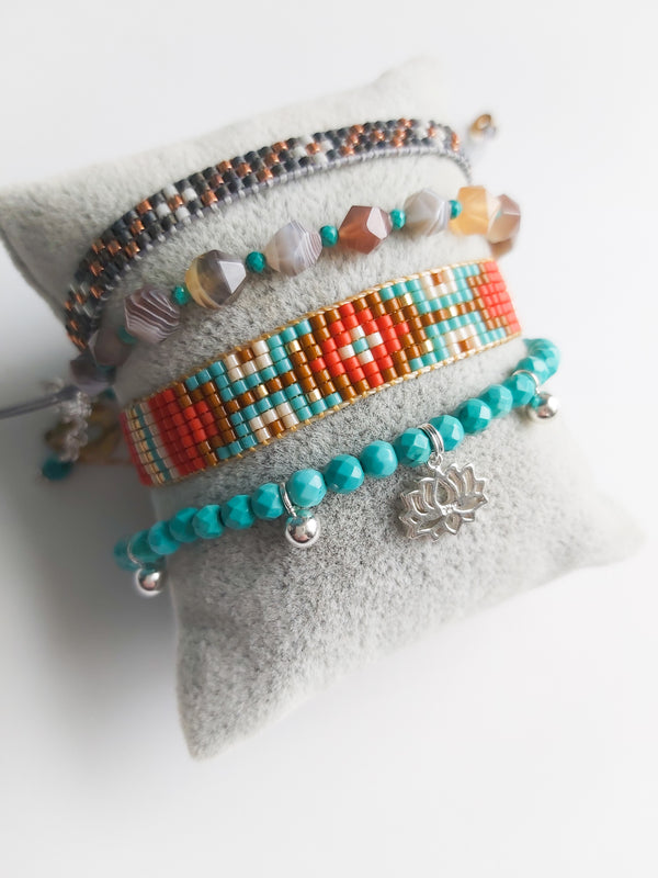 How to layer boho bracelets