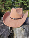 Vegan Felt Cowboy Hat (Terracotta)