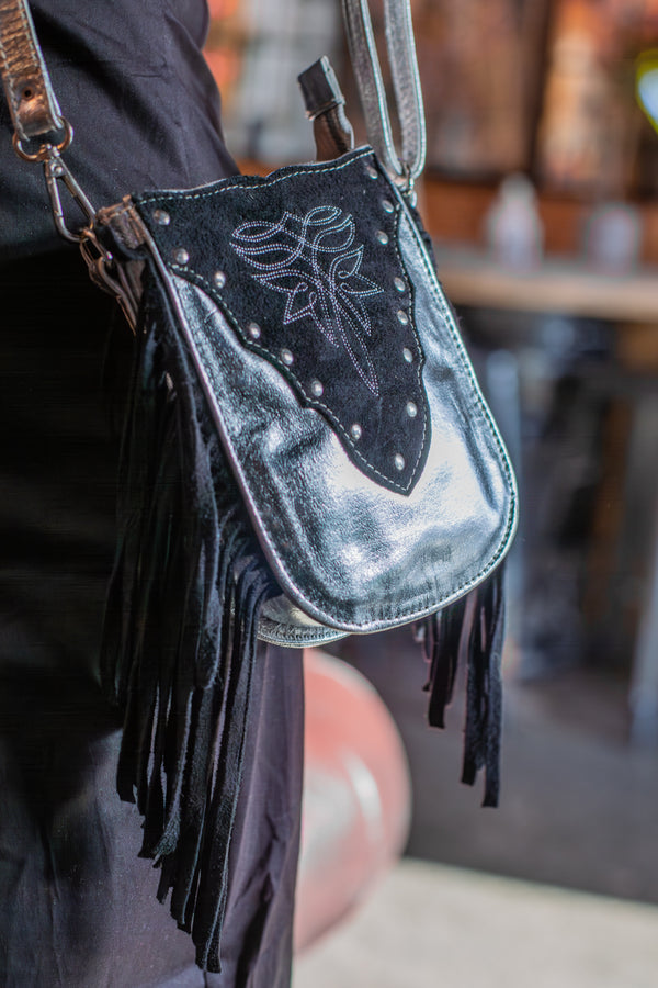 Silver & Black Mini Bag