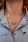 Horseshoe Turquoise Pendant