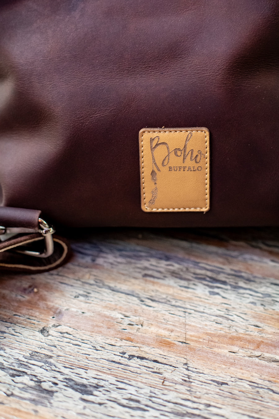 Fringed Leather Backpack