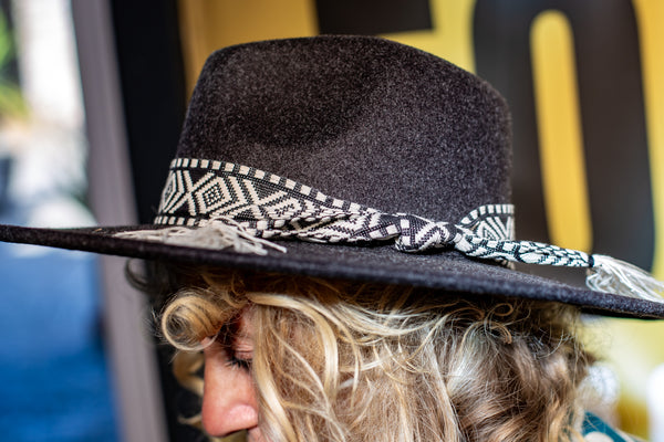 Charcoal Marl Fedora Hat