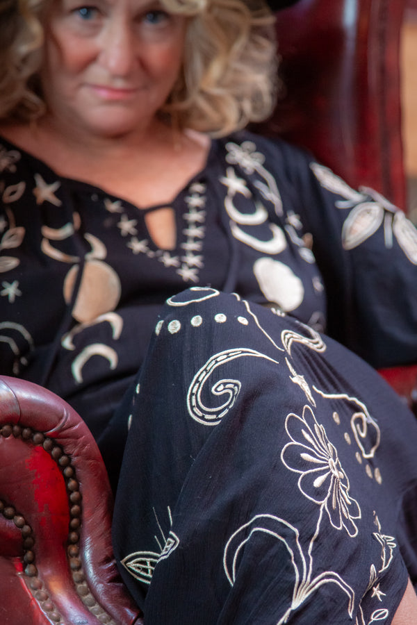 'Moon Child' Fluid Maxi Dress