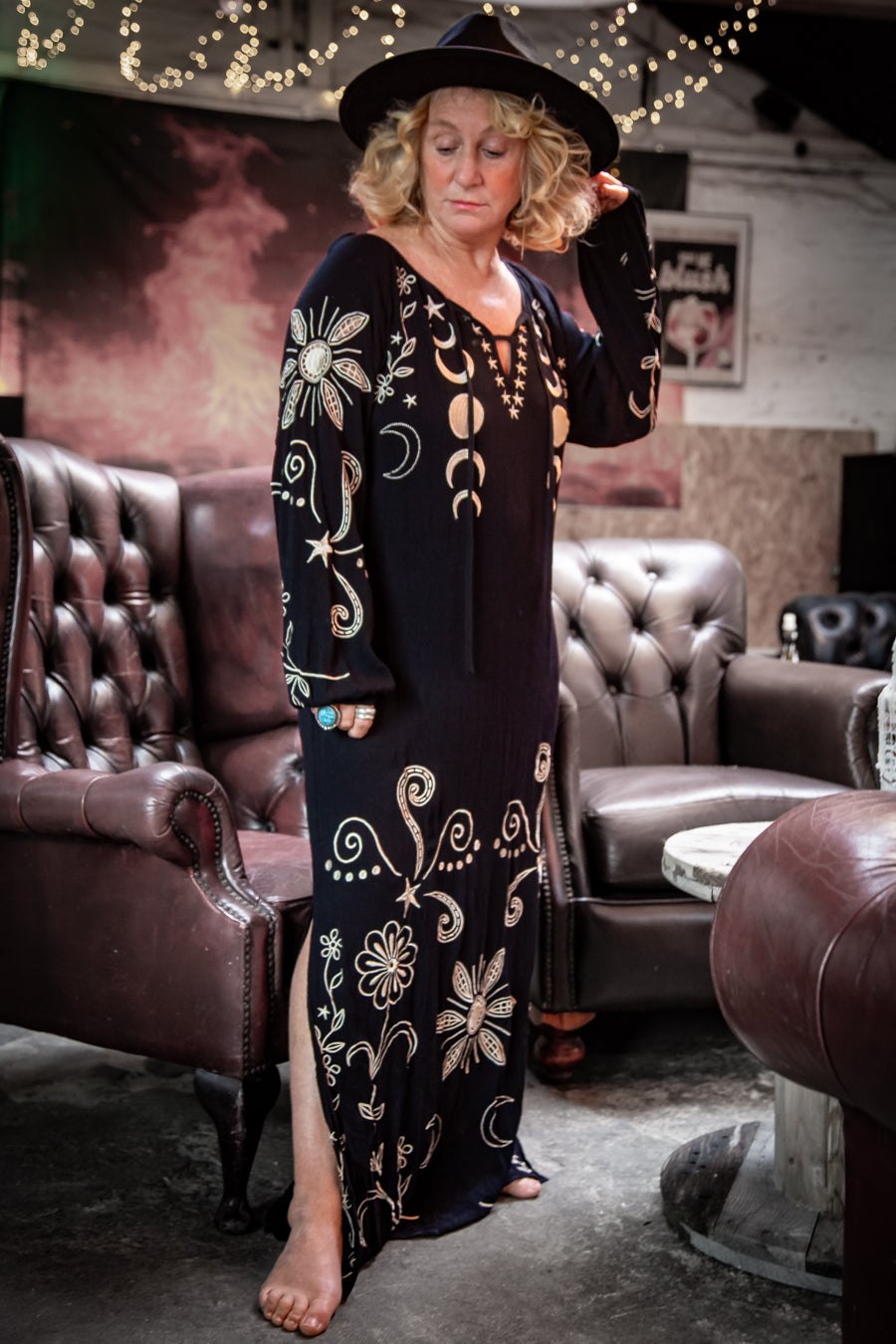 'Moon Child' Fluid Maxi Dress