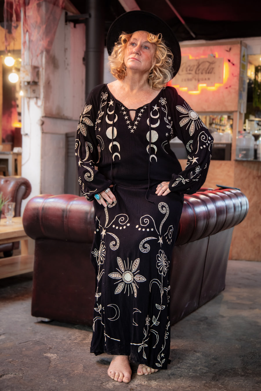 'Moon Child' Fluid Maxi Dress