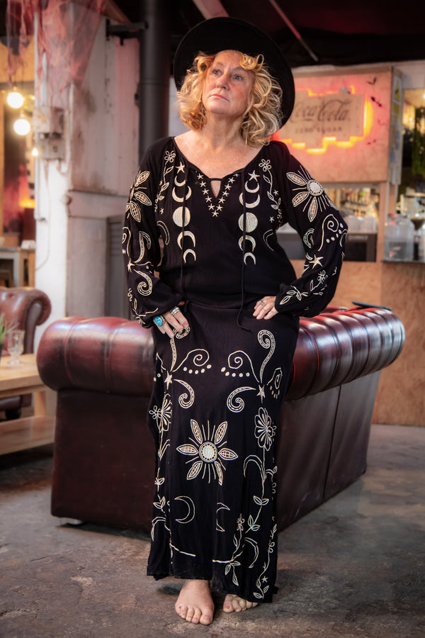 'Moon Child' Fluid Maxi Dress