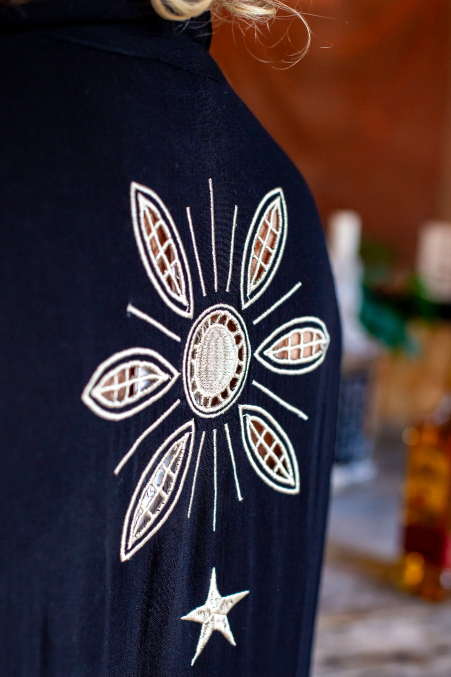 Cosmic Gold & Black Shirt/ Dress