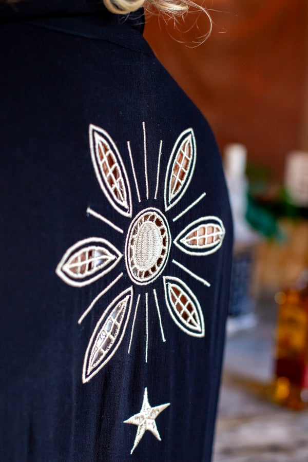 Cosmic Gold & Black Shirt/ Dress