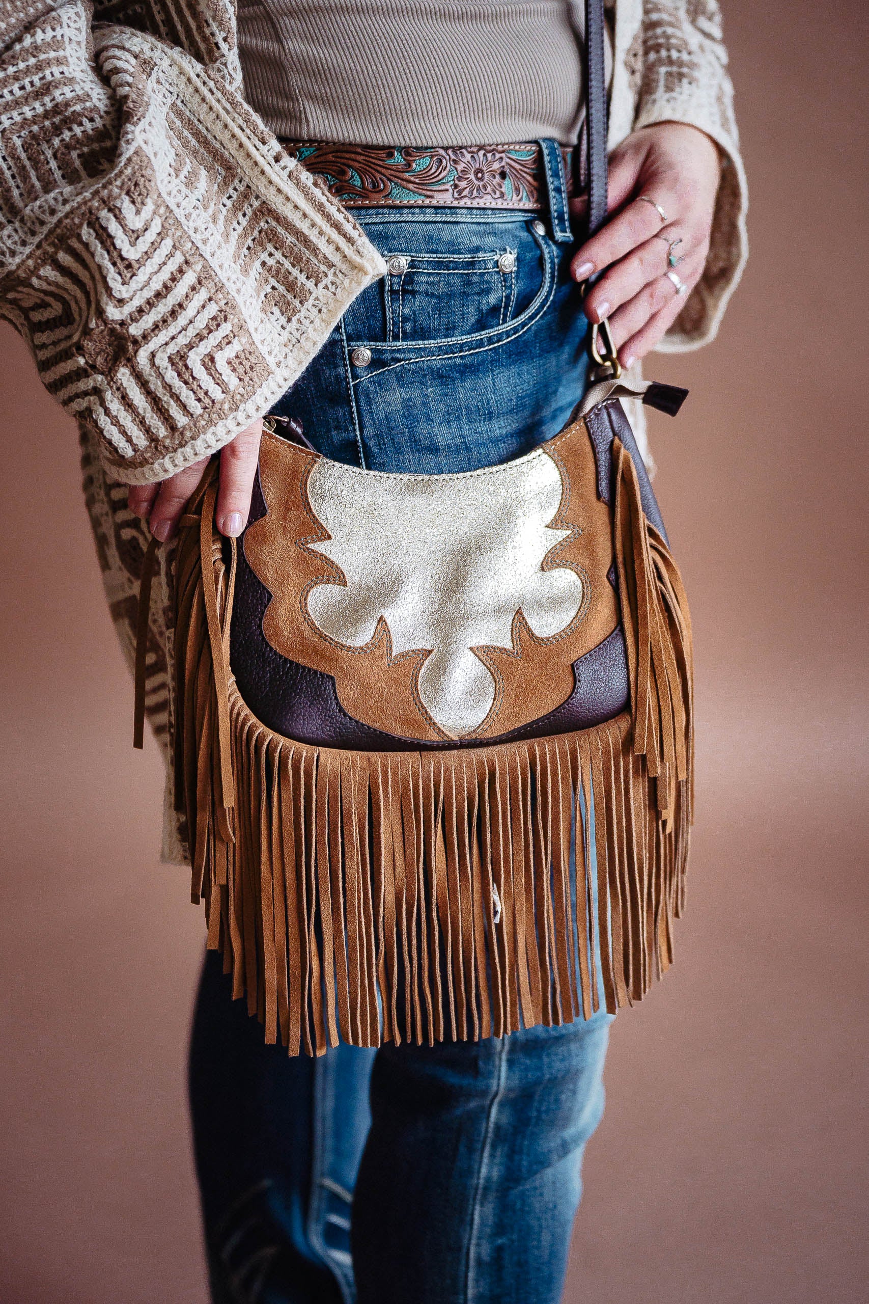 Desert Darlin' Fringe Crossbody - Boho Buffalo Accessories