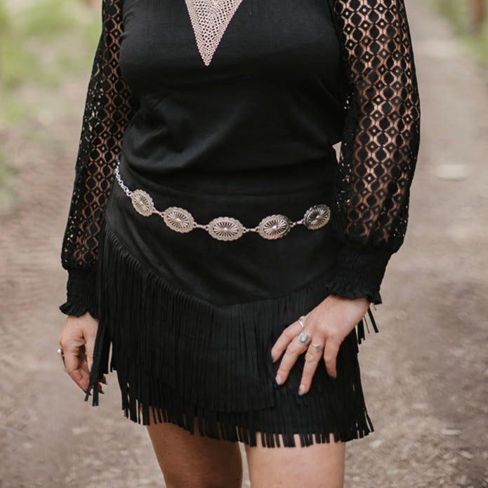 Black Fringe Shorts/Skirt - Boho Buffalo Accessories