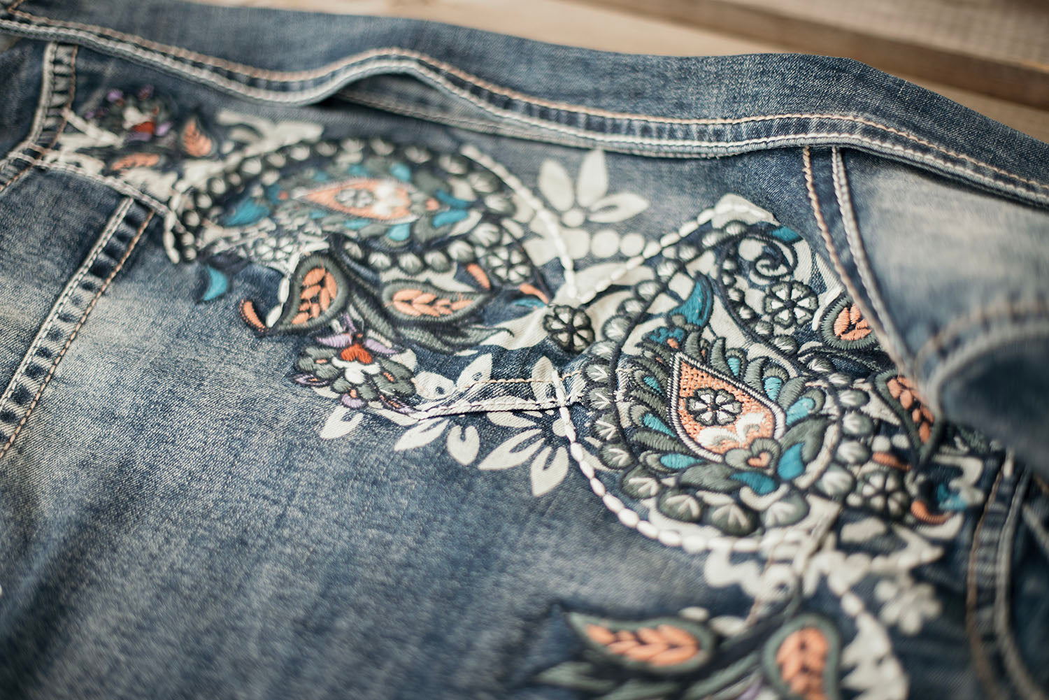 Paisley Denim Jacket