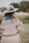 Boho Chic Stripe Knit Cardigan