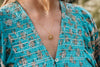 Ella Midi Dress in Turquoise