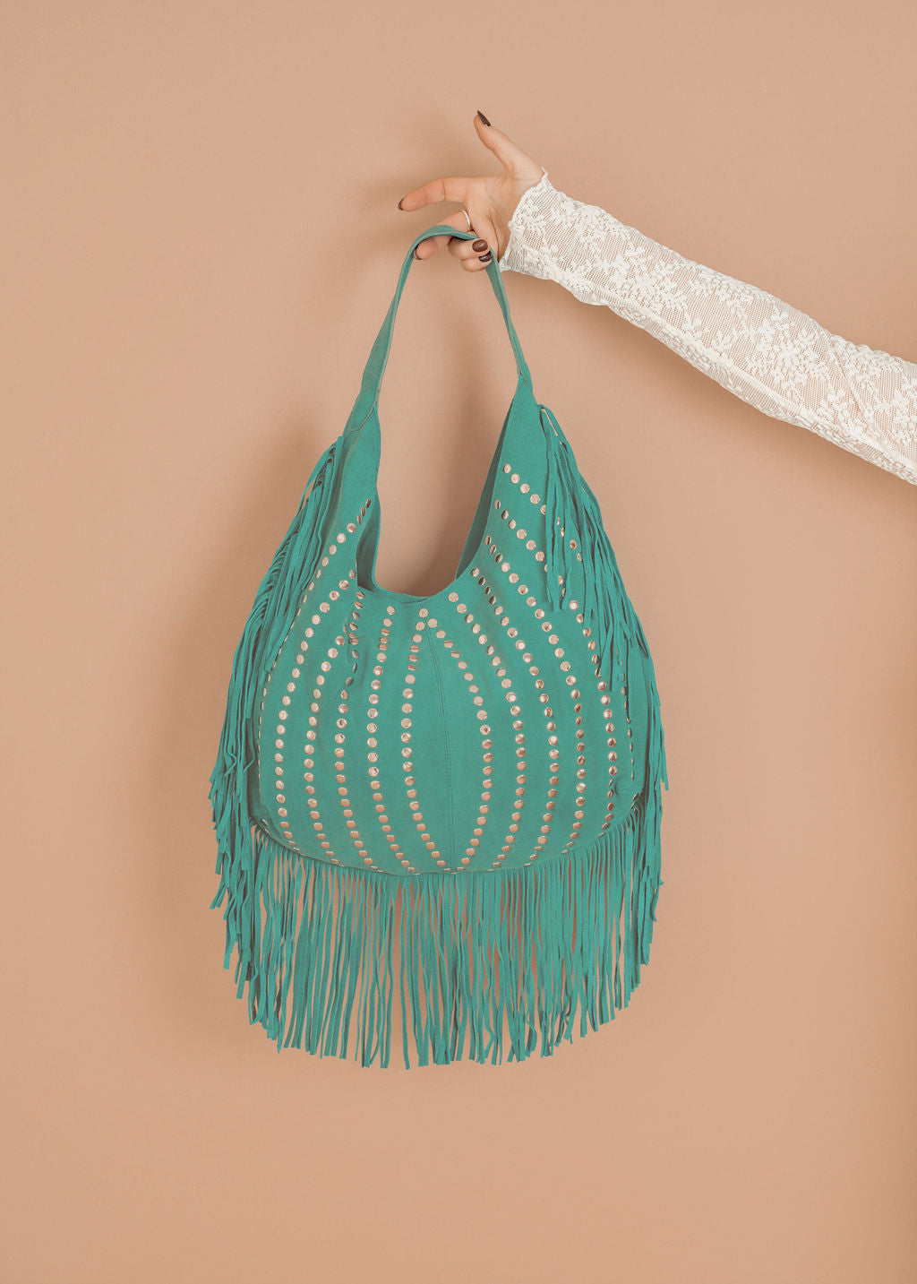 Turquoise 'Disco' Turquoise Sling Bag