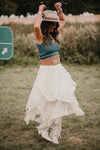 Ivory Lace Handkerchief Skirt