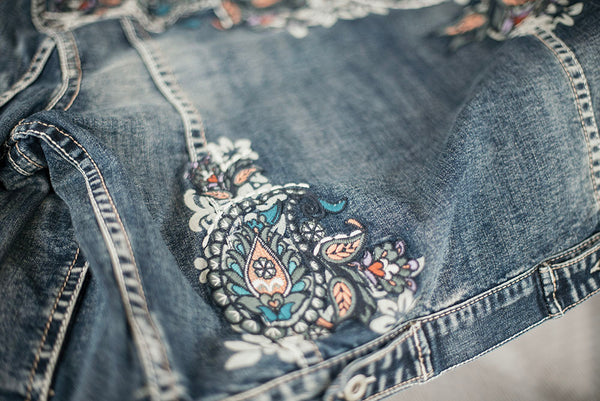 Paisley Denim Jacket