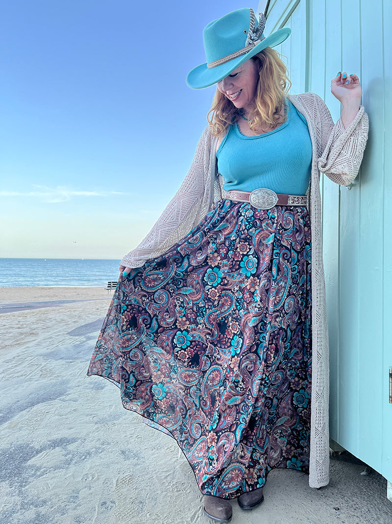 Paisley Maxi Skirt