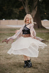 Ivory Lace Handkerchief Skirt