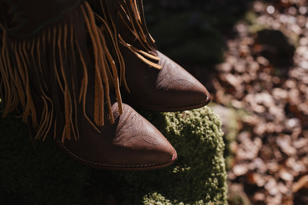 Brown Fringe Cowgirl Boots (BB Exclusive)