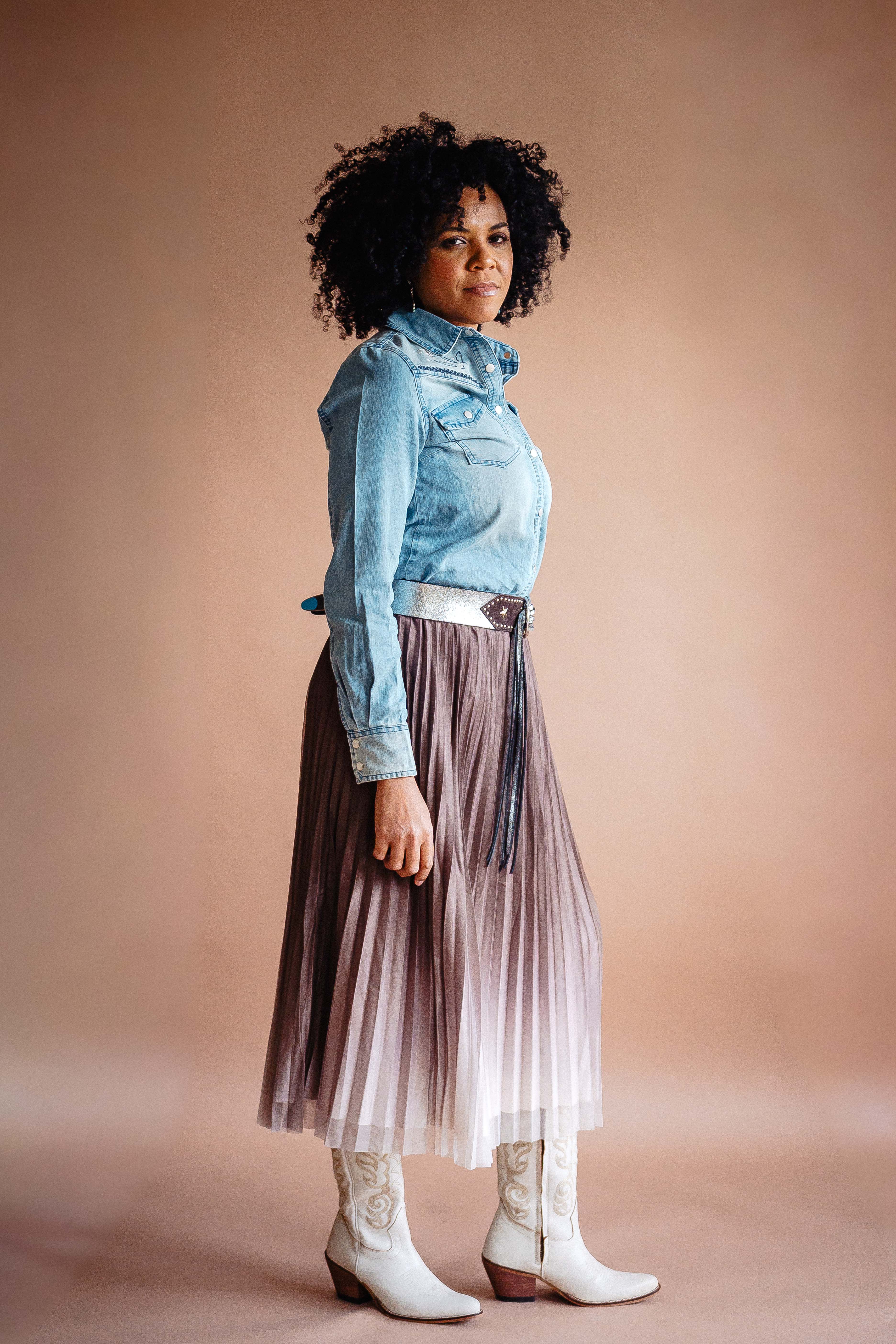 'Cookies & Cream' Maxi Skirt - Boho Buffalo Accessories