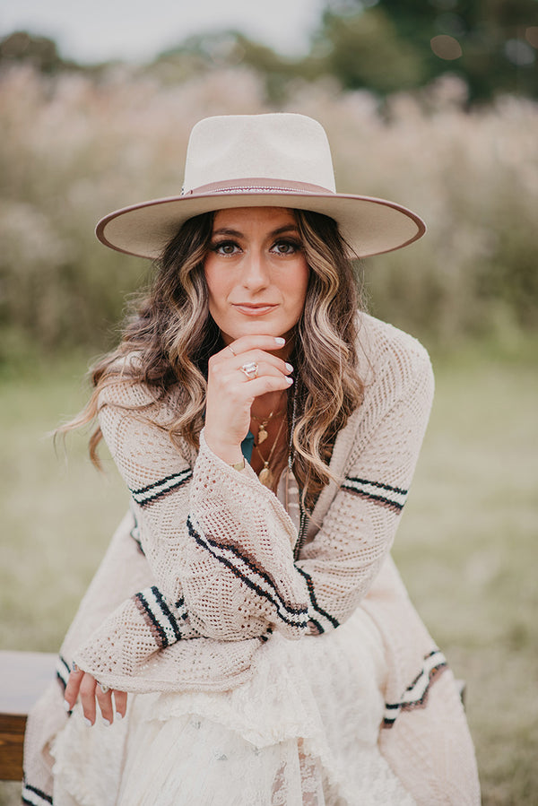 Boho Chic Stripe Knit Cardigan