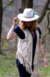 Fringe Cut Work Waistcoat - Various