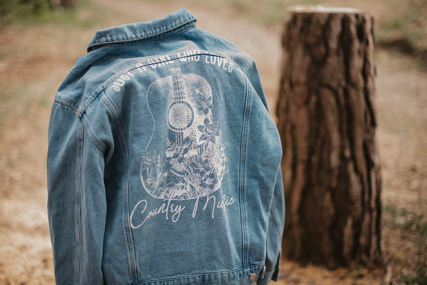 Country Music Denim Print jacket