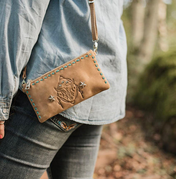 Boho Buffalo Purse / Mini Bag