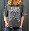 Black Boot Stitch Tee