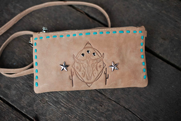 Boho Buffalo Purse / Mini Bag