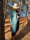 Teal Western Cardigan