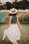 Ivory Lace Handkerchief Skirt