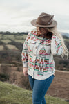 Rio Fringed Aztec Shacket