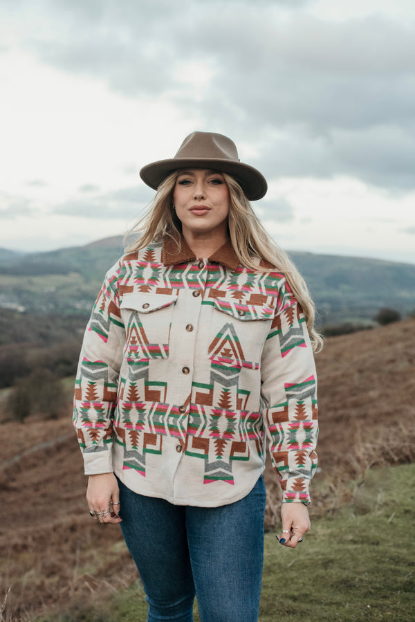 Rio Fringed Aztec Shacket