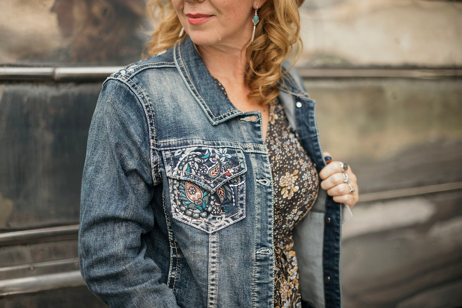 Paisley Denim Jacket