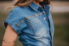 PRE ORDER - Western Denim Romper
