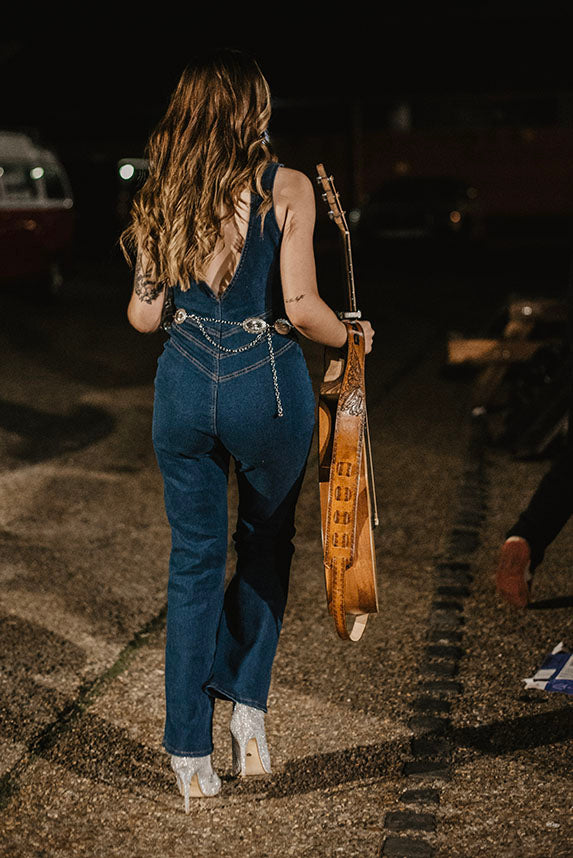 Denim Sleeveless Jumpsuit