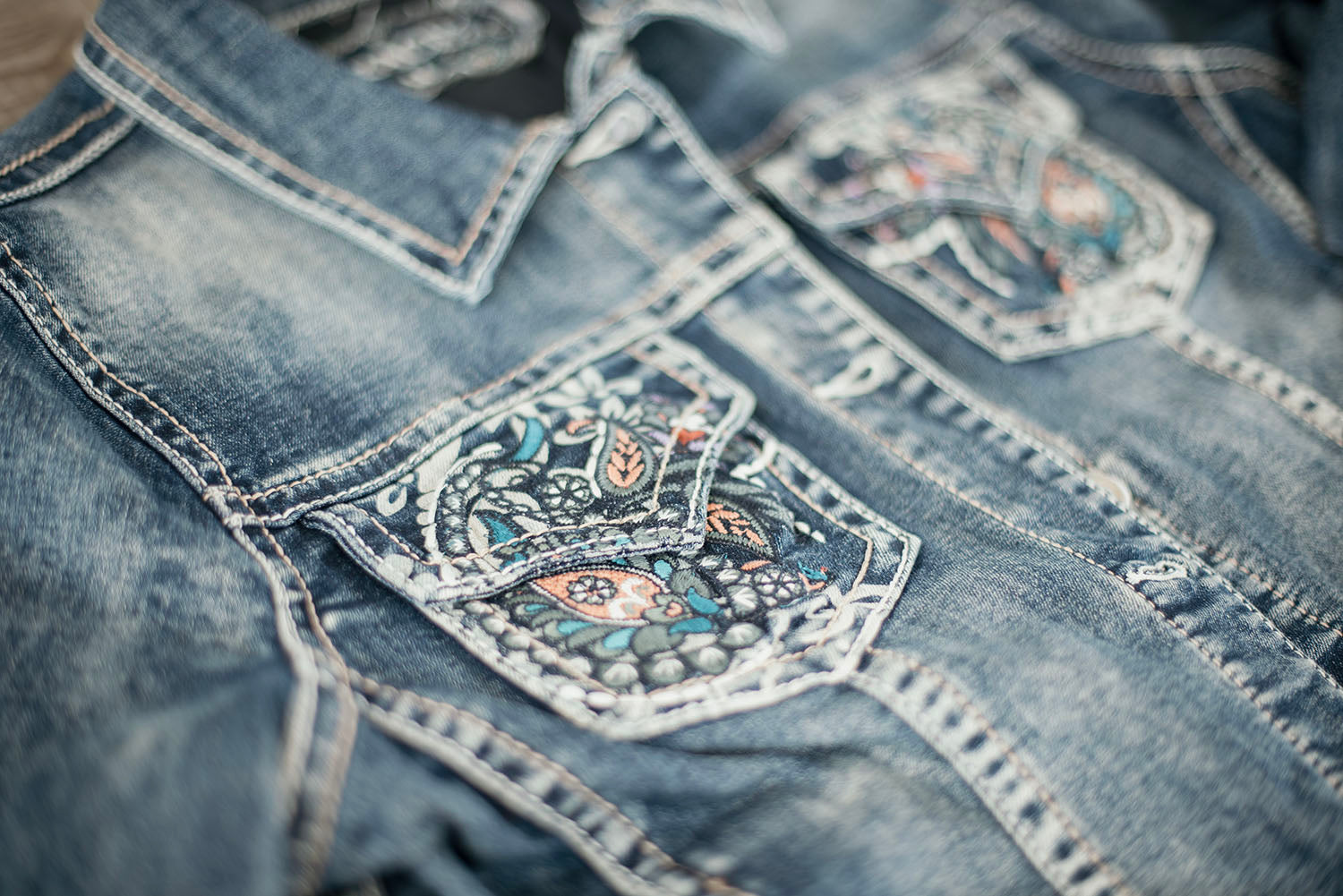 Paisley Denim Jacket