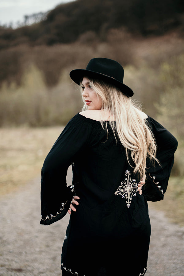 Black Sequin Tunic