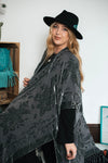 Grey Velvet Kimono