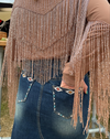Western Embroidered Denim Mini Skirt